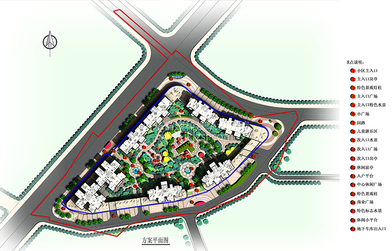 清遠翠湖花園景觀(guān)設計及擴初方案